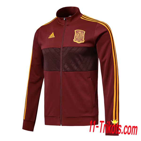 Chaqueta Futbol España Rojo oscuro 2018/2019