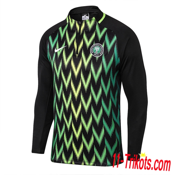 Sudadera de entrenamiento Nigeria Negro/Verde 2018/2019