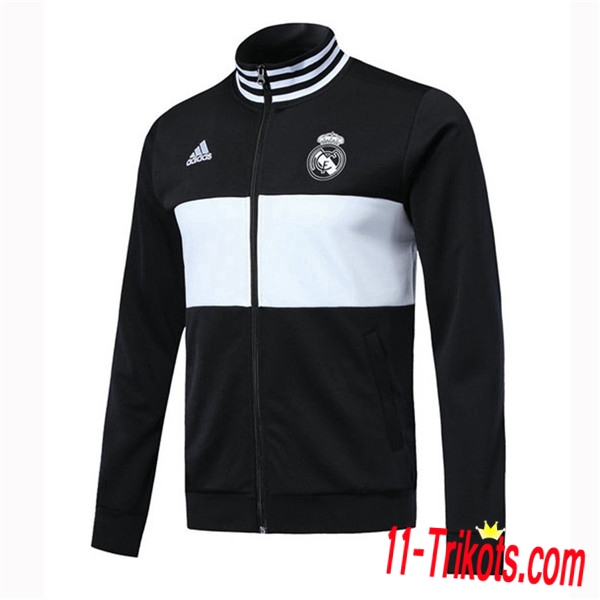 Chaqueta Futbol Real Madrid Negro/Blanco 2018/2019