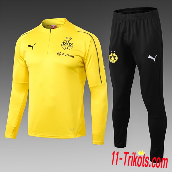 Neuestes Fussball Dortmund BVB Kinder Trainingsanzug Jaune 2018 2019 | 11-trikots