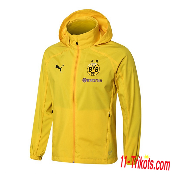 Neuestes Fussball Dortmund BVB Gelb Windjacke 2018 2019 | 11-trikots