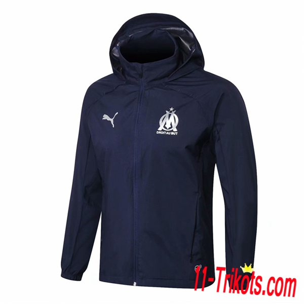 Chaqueta Futbol Coupe Vent Marsella OM Azul oscuro 2018/2019