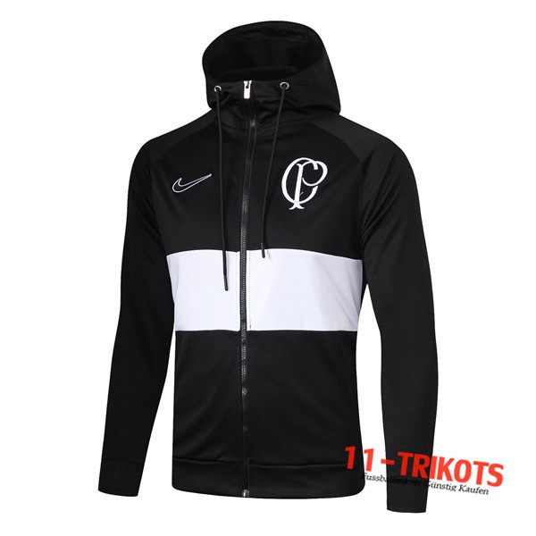 Chaqueta Futbol Con Capucha Corinthians Negro 2019/2020