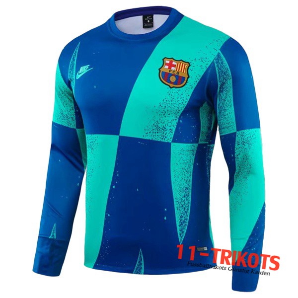 Sudadera de entrenamiento FC Barcelona Azul Verde 2019/2020