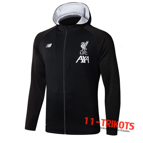 Chaqueta Futbol Con Capucha FC Liverpool Negro 2019 2020