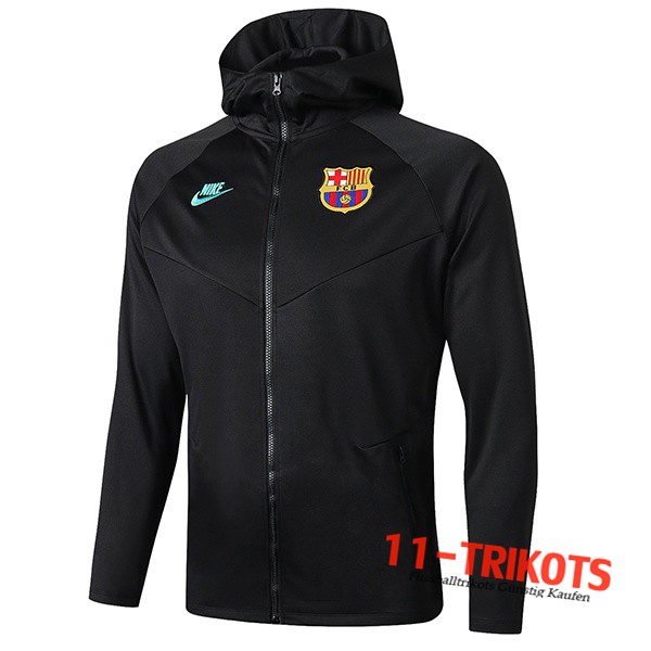 Chaqueta Futbol Con Capucha FC Barcelona Gris Oscuro 2019 2020