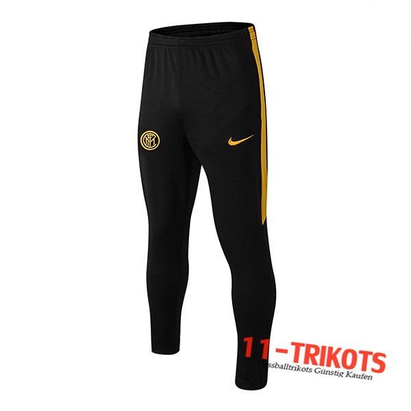 Pantalones Entrenamiento Inter Milan Negro/Amarillo 2019 2020