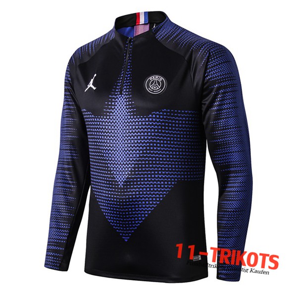 Sudadera de entrenamiento PSG Jordan Azul Negro 2019/2020