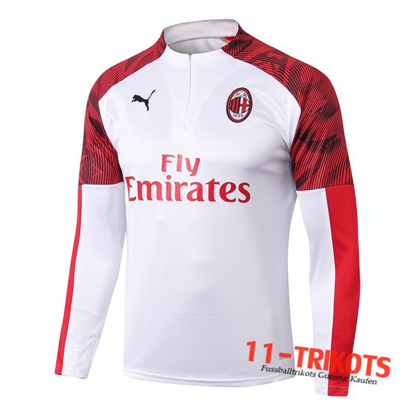 Sudadera de entrenamiento Milan AC Blanco 2019/2020