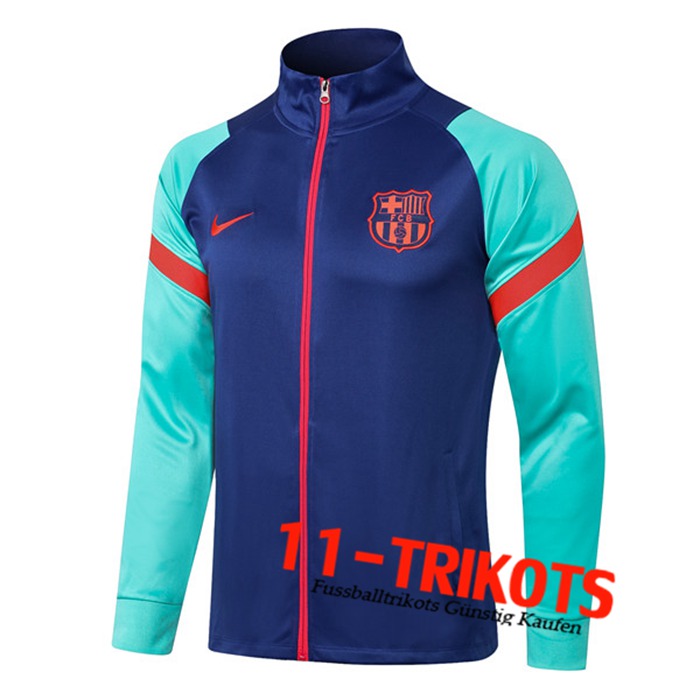 Chaquetas Futbol FC Barcelona Azul/Verde 2021/2022