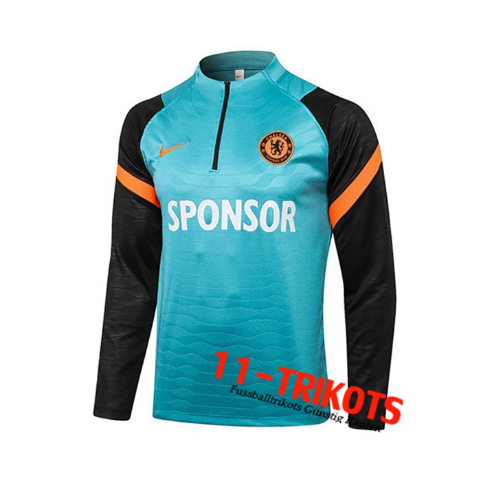 Sudadera De Entrenamiento FC Chelsea Negro/Azul 2021/2022