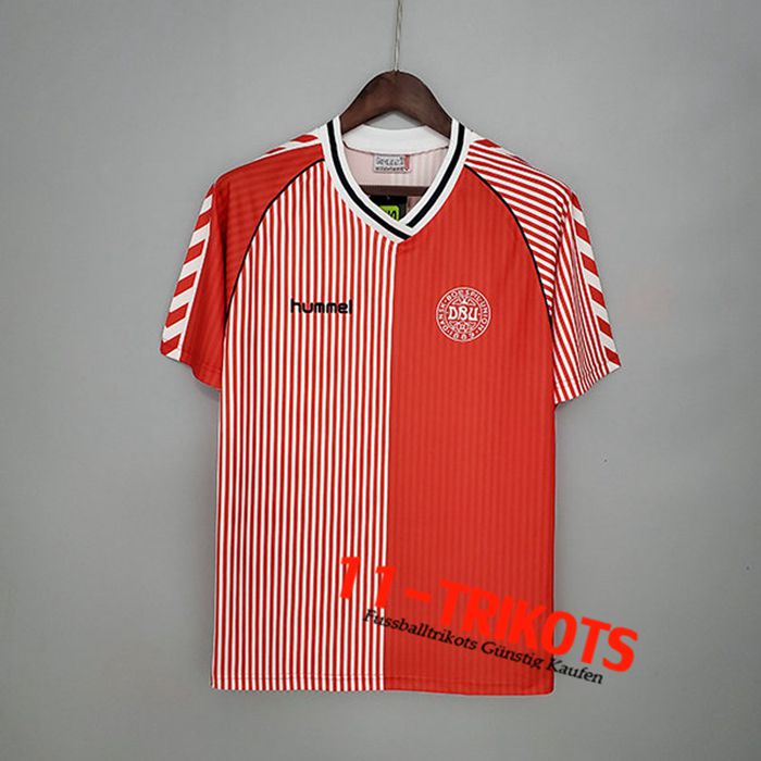 Camiseta Futbol Denmark Retro Titular 1986