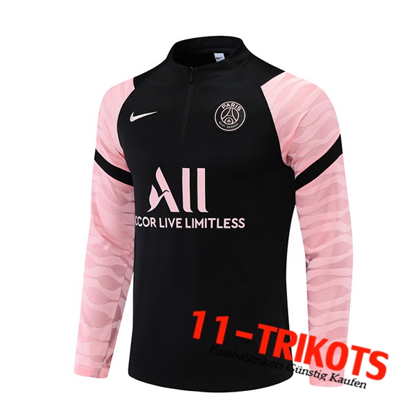 Sudadera De Entrenamiento Jordan PSG Negro/Rosa Classic 2021/2022