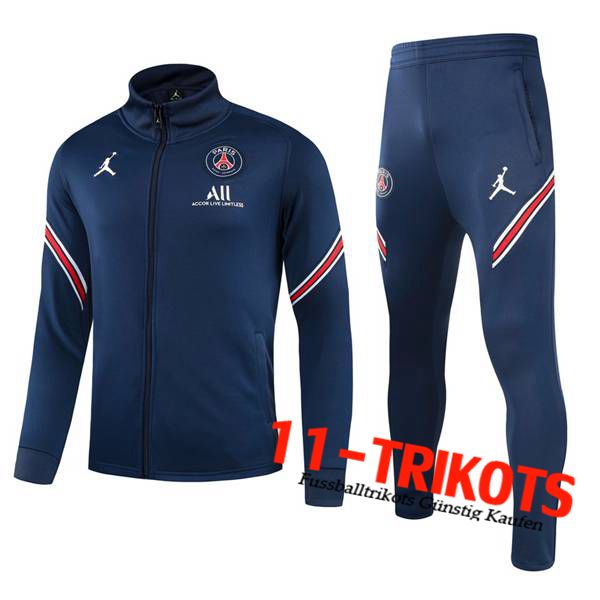 Jordan PSG Kinder Trainingsanzug (Jacke) Blau 2021/2022