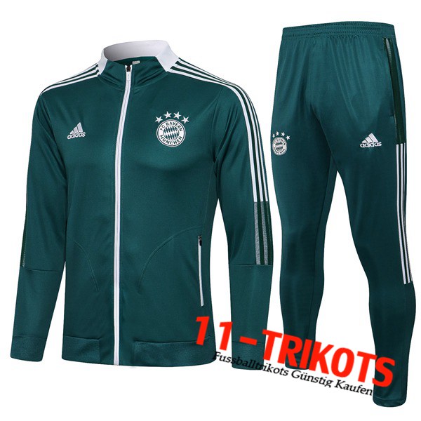 Bayern München Trainingsanzug (Jacke) Grün 2021/2022