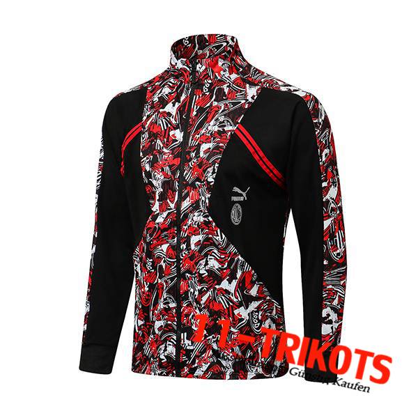 AC Milan Training Jacket Rot/Weiß/Schwarz 2021/2022