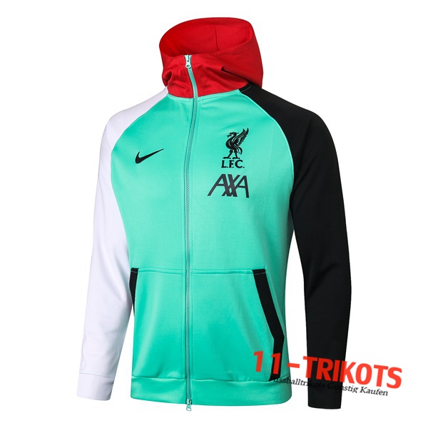 Chaqueta Con Capucha FC Liverpool Verde/Negro 2020/2021