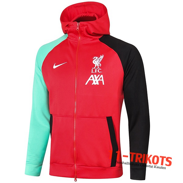 Chaqueta Con Capucha FC Liverpool Roja/Negro 2020/2021