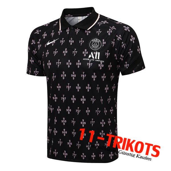 Jordan PSG Poloshirt Schwarz 2021/2022