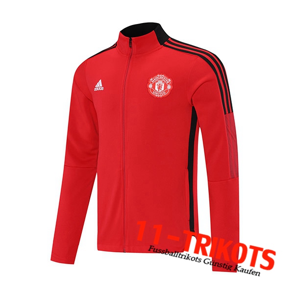 Manchester United Trainingsjacke Rot/Schwarz 2021/2022