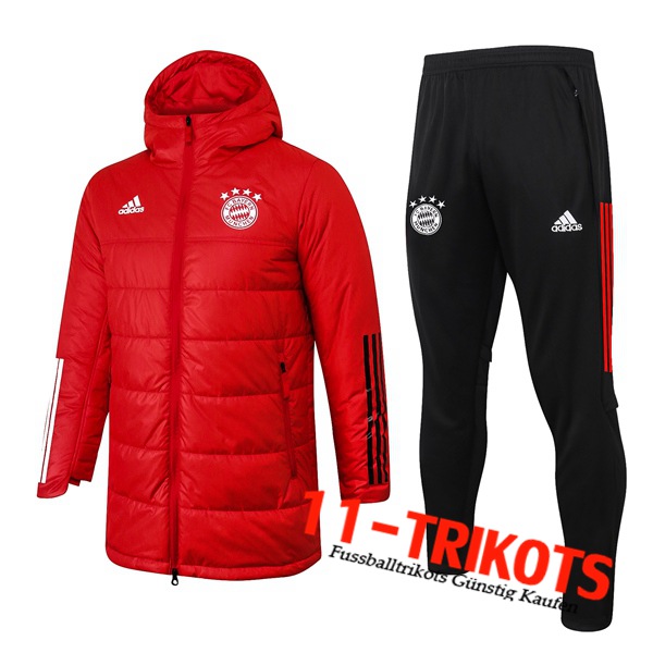 Chaqueta De Plumas Bayern Munich Roja + Pantalones 2020 2021