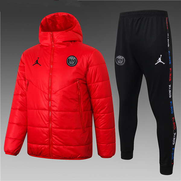 Chaqueta De Plumas PSG Jordan Roja + Pantalones 2020 2021