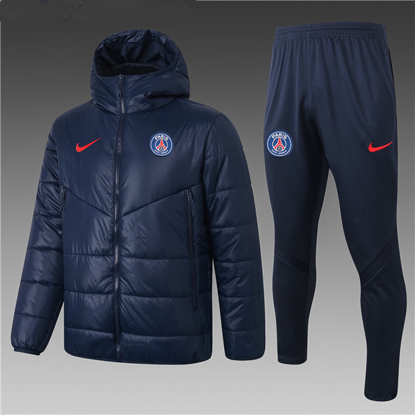 Chaqueta De Plumas PSG Azul Marin + Pantalones 2020 2021