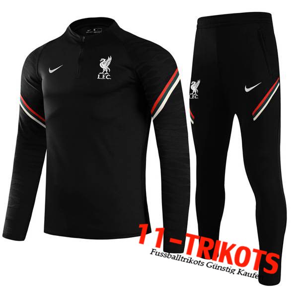 FC Liverpool Trainingsanzug Kinder Schwarz 2021/2022