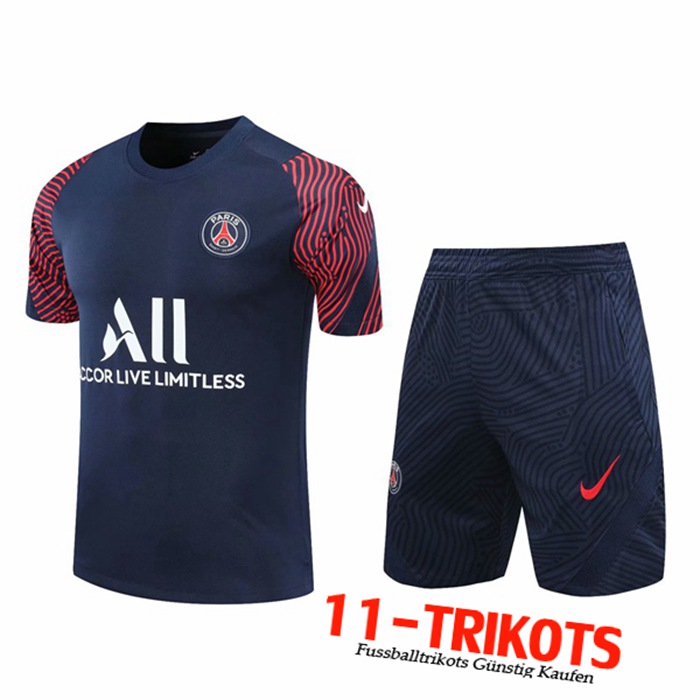 Neuestes PSG Trainingstrikot + Shorts Königsblau 2020/2021 | 11-Trikots