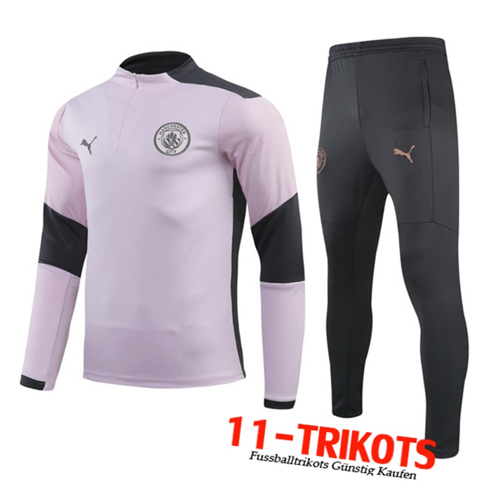 Neuestes Manchester City Kinder Trainingsanzug Rosa 2020/2021 | 11-Trikots