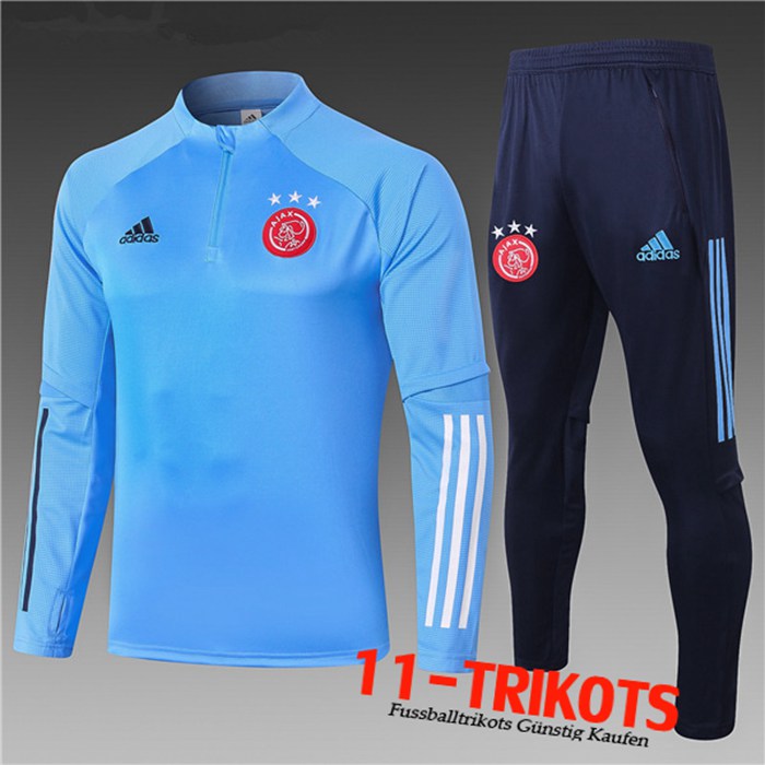 Neuestes Ajax Kinder Trainingsanzug Blau 2020/2021 | 11-Trikots