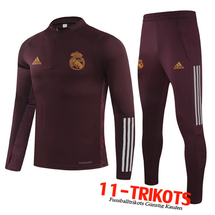 Neuestes Real Madrid Kinder Trainingsanzug Lila 2020/2021 | 11-Trikots