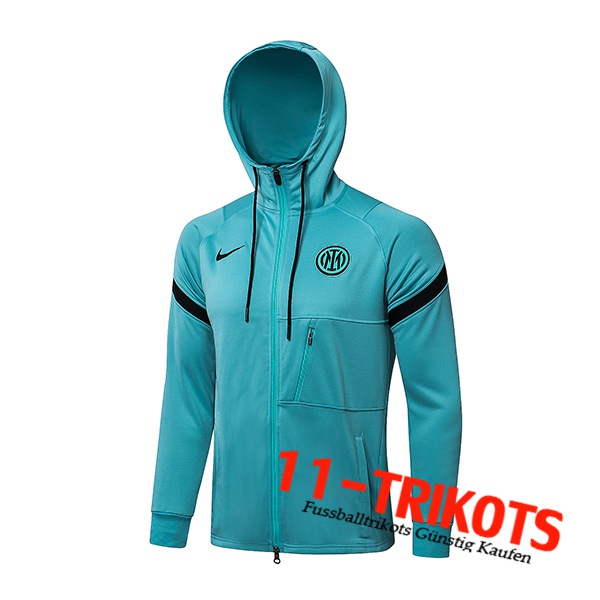 Inter Milan Trainingsjacke Mit Kapuze Blau 2021/2022