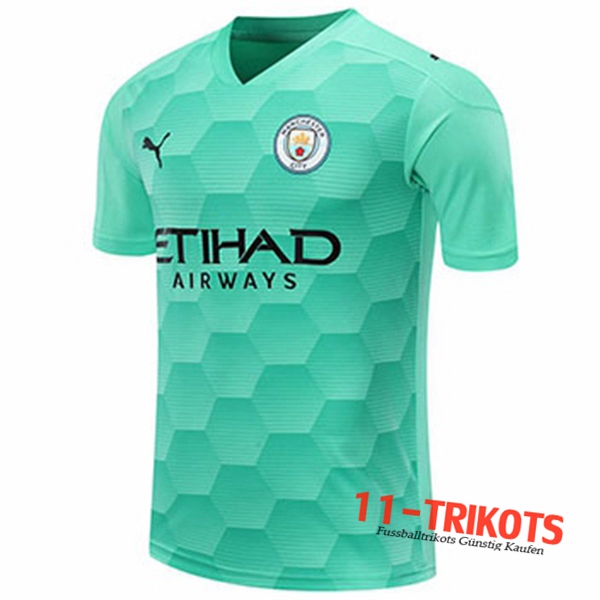 Neues Fussball Manchester City Torwart Grün Klar 2020 2021 | 11-trikots