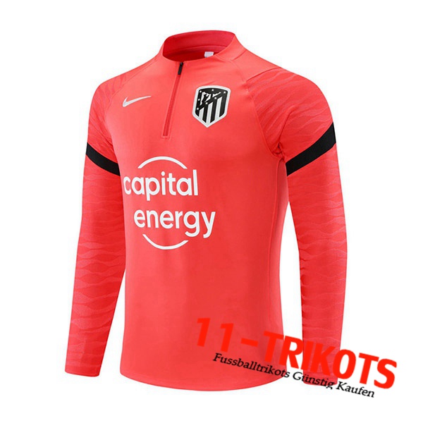 Atletico Madrid Training Sweatshirt Rot/Schwarz 2021/2022