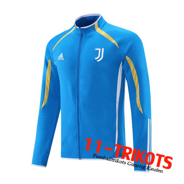 Juventus Trainingsjacke Blau/Gelb 2021/2022