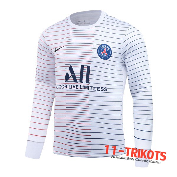 Sudadera de entrenamiento Pairis PSG ALL Blanco Rayures 2019/2020