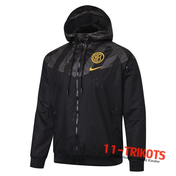 Chaqueta Futbol Rompevientos Inter Milan Negro 2019 2020