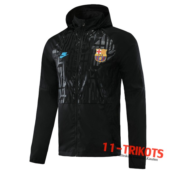 Chaqueta Futbol Rompevientos FC Barcelona Negro 2019 2020