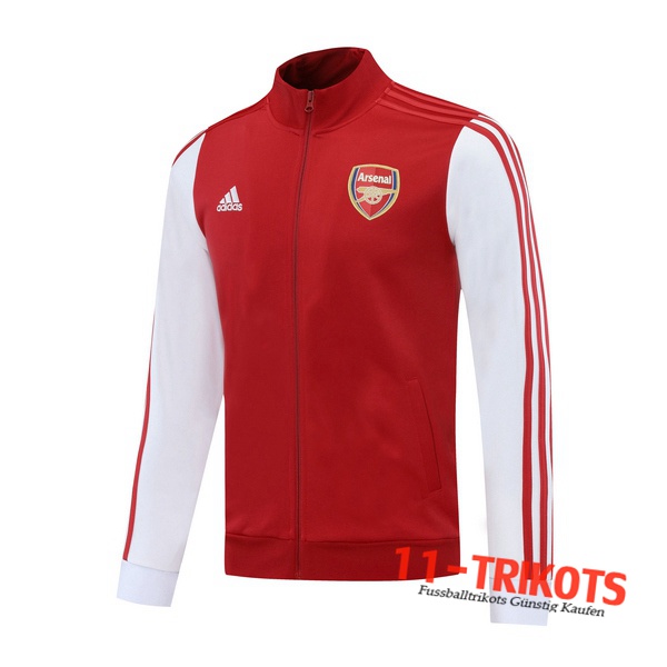 Chaqueta Futbol Arsenal Roja Blanco 2020 2021