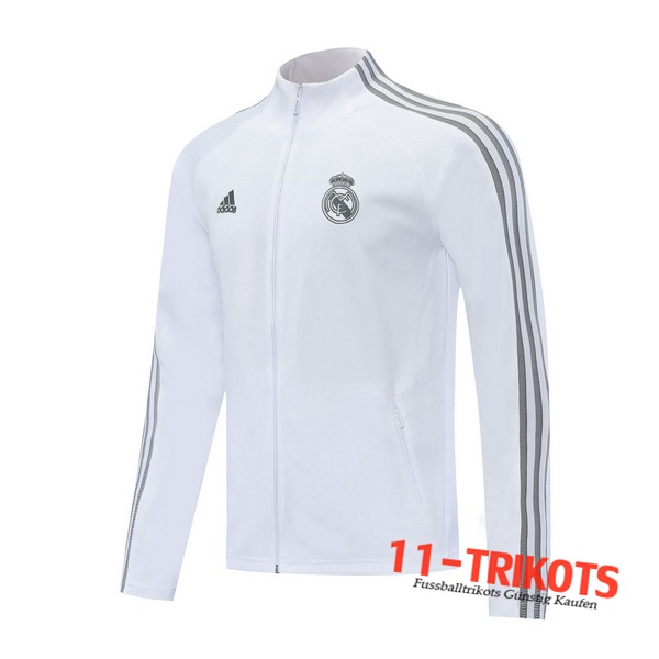 Chaqueta Futbol Real Madrid Blanco 2020 2021