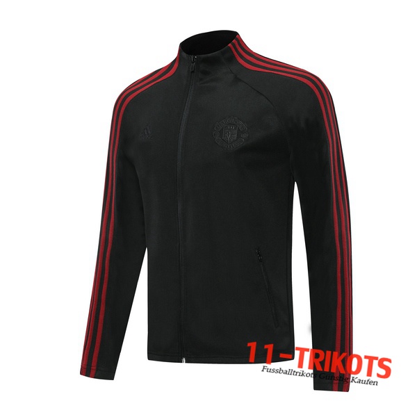 Chaqueta Futbol Manchester United Negro 2020 2021