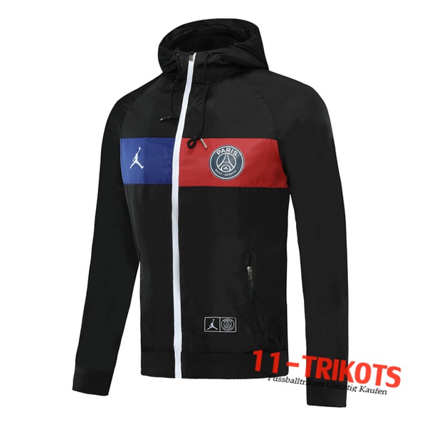 Neuestes Fussball Pairis PSG Trainingsjacke Windjacke Schwarz 2020/2021 | 11-trikots