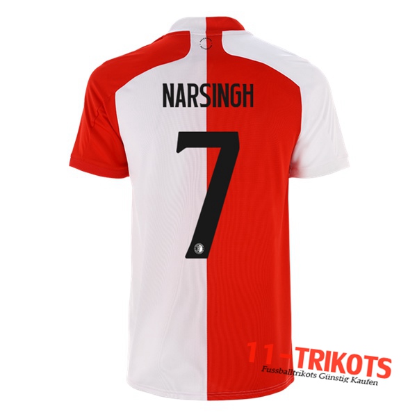 Fussball Feyenoord (NARSINGH 7) Heimtrikot 2020 2021 | 11-trikots