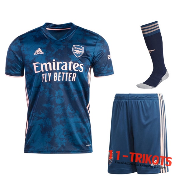 Zusammen Fussball Arsenal Thirdtrikot (Short+Socken) 2020 2021 | 11-trikots