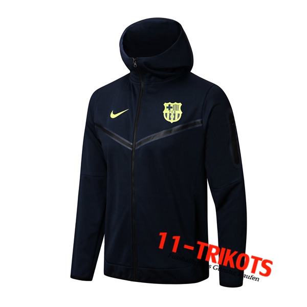 FC Barcelona Trainingsjacke Mit Kapuze Navy blau 2022/2023