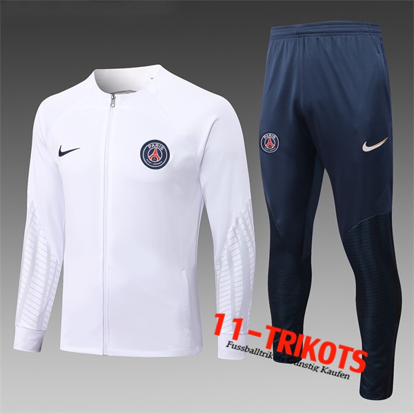 PSG Trainingsanzug - jacke Kinder Weiß 2022/2023