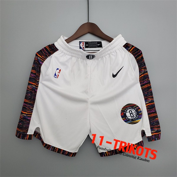 Brooklyn Nets Shorts NBA Weiß