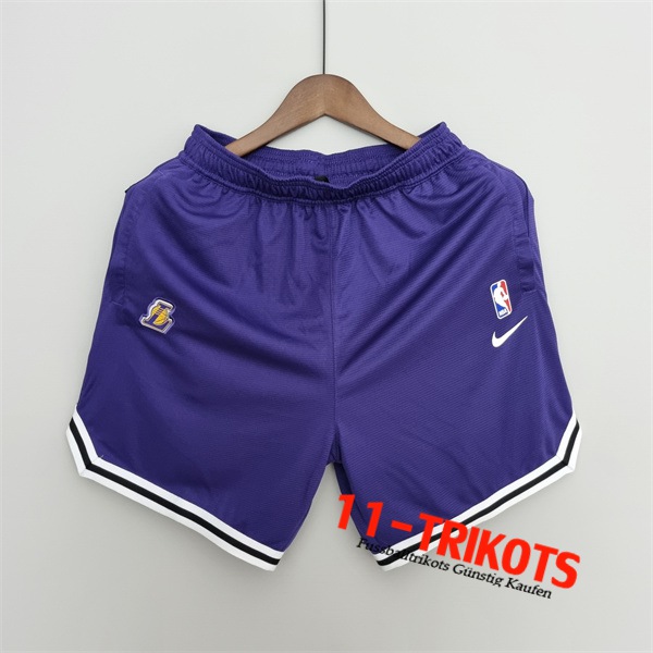 Los Angeles Lakers Shorts NBA 2022 Violett US Training