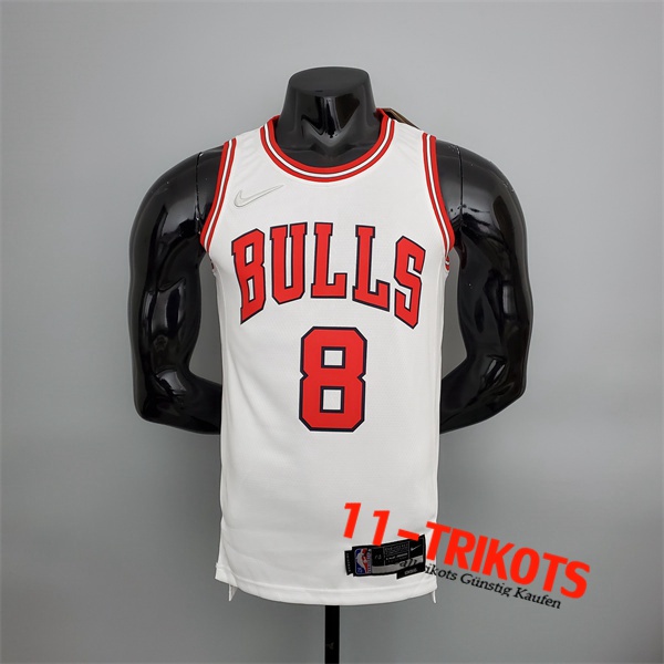 Chicago Bulls (LaVine #8) NBA Trikots Weiß 75th Anniversary